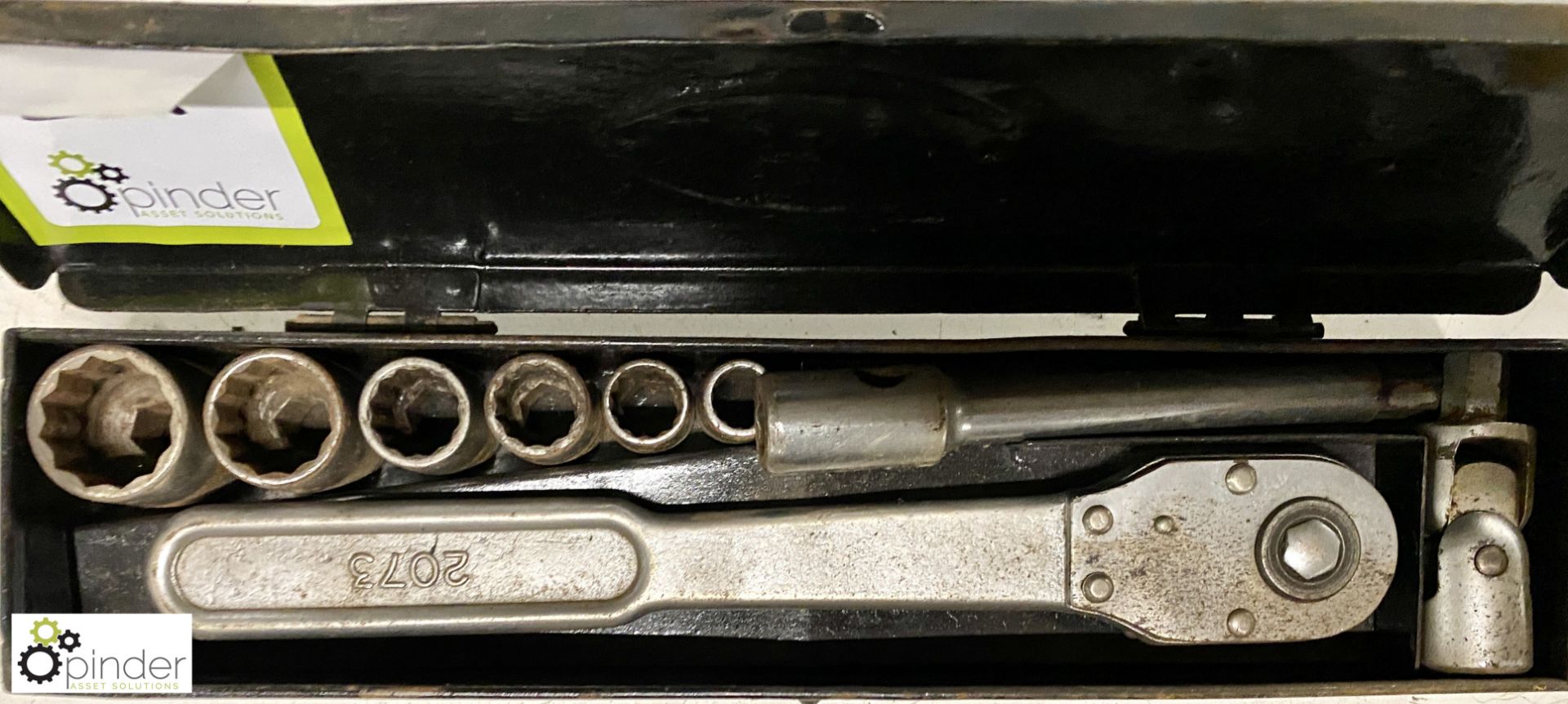 Britool 2073 Socket Set, with metal case - Image 2 of 3