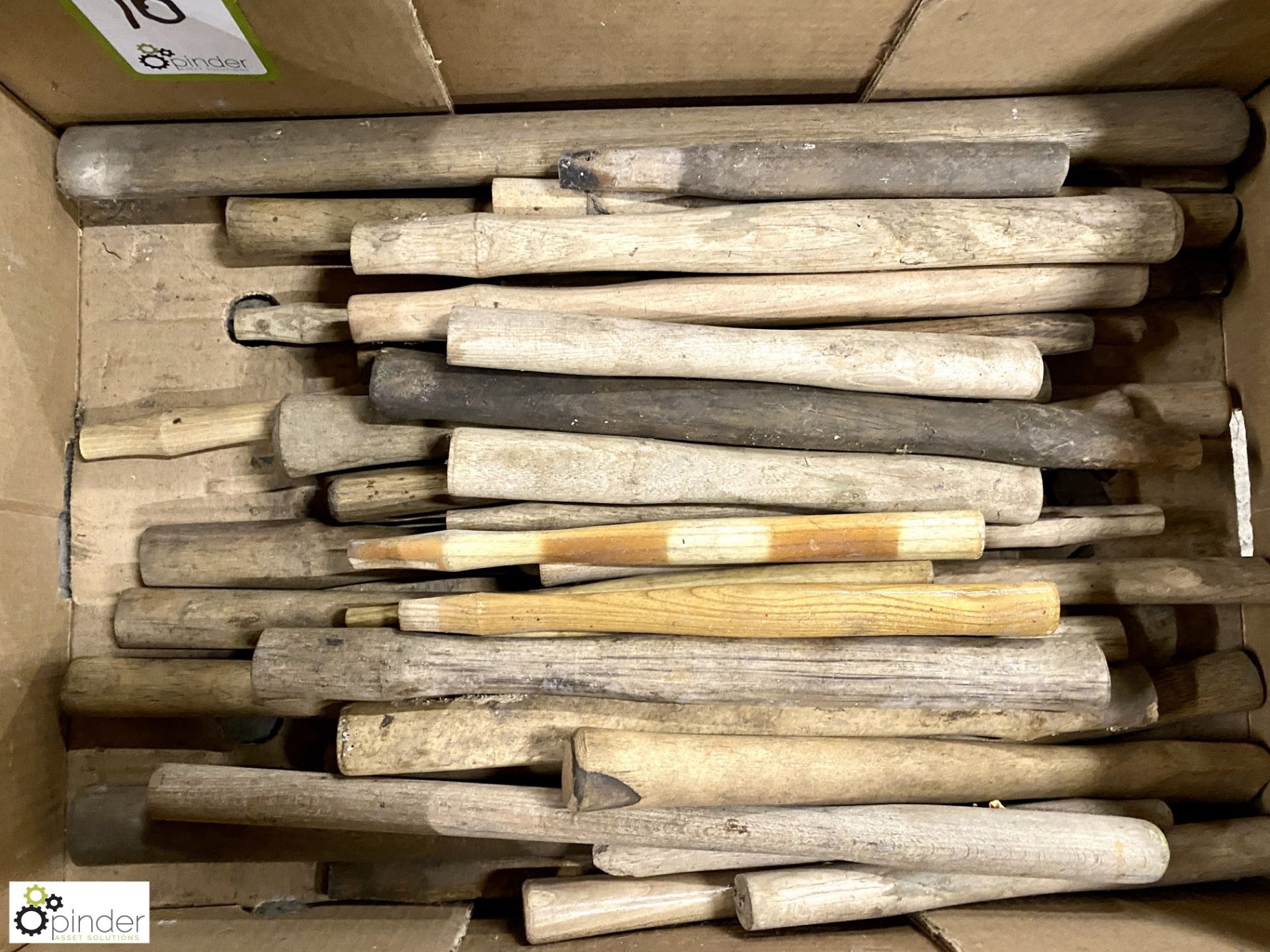 Large quantity wooden Hammer Handles, to box - Image 2 of 7
