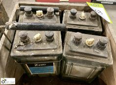 4 Exide Battery Cells, to box