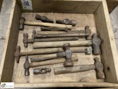 9 various Hammers and 4 various Hammer Heads, to box