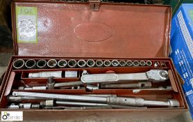 Britool Socket Wrench Set, with steel case