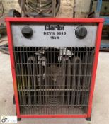 Clarke Devil 6015 electric Heater, 15kw, 415volts