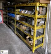 3 bays 5-shelf Racking, total length 4200mm x 470mm x 1540mm (contents not included)