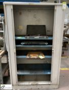 Steel shutter front Cabinet, 1000mm x 460mm x 1660mm (contents not included)