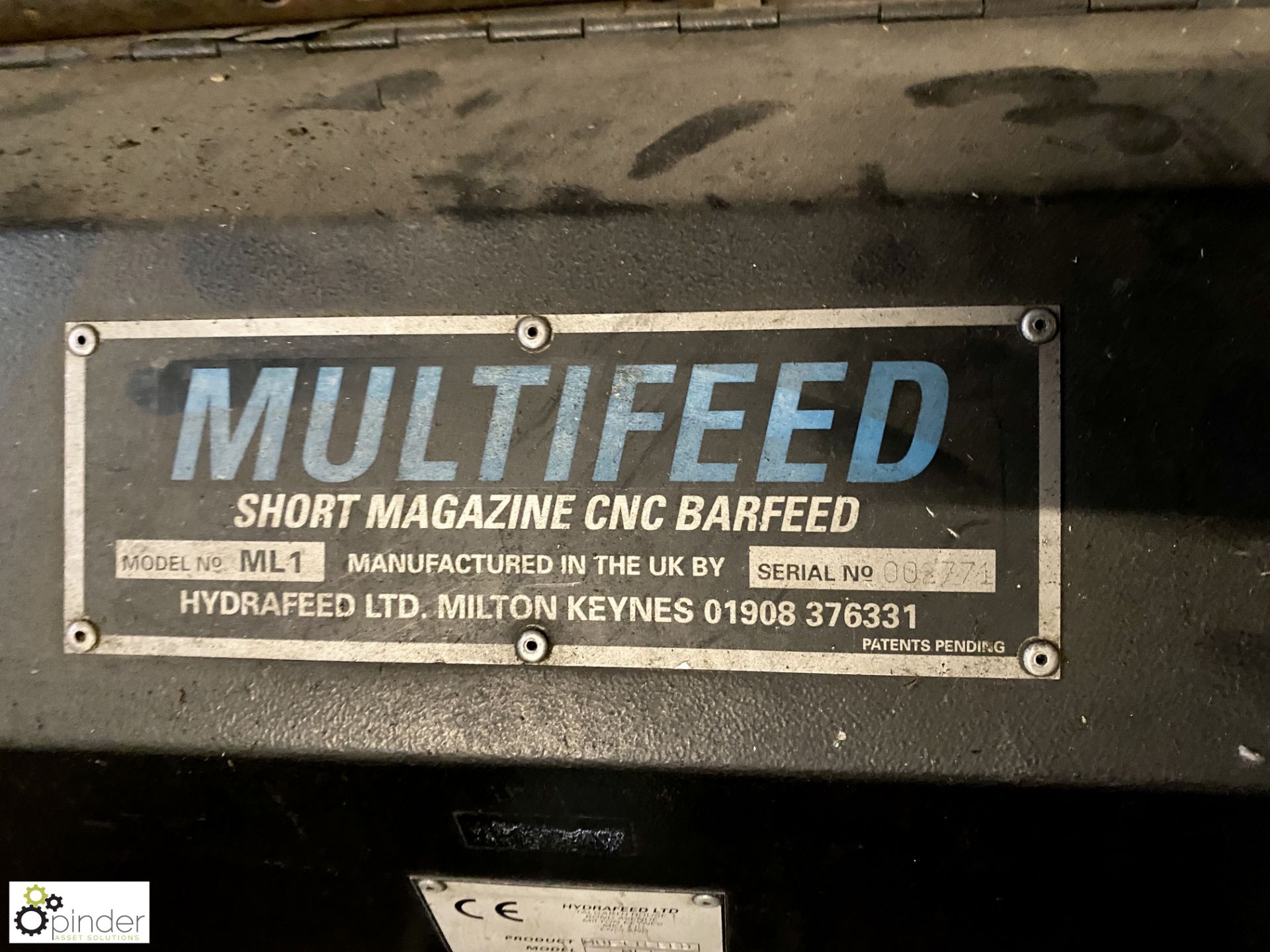 Hydrafeed ML1 multi-feed short magazine CNC Bar Fe - Image 5 of 6