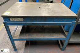 Stand mounted cast iron Surface Plate, 37in x 25in x 29.5in