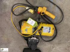 Columbus Electric Chain Hoist, 250kg, 110volts, year 2017 with pendant control