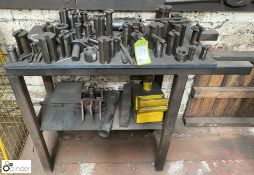 Quantity various Broaching Tools, to and including fabricated stand