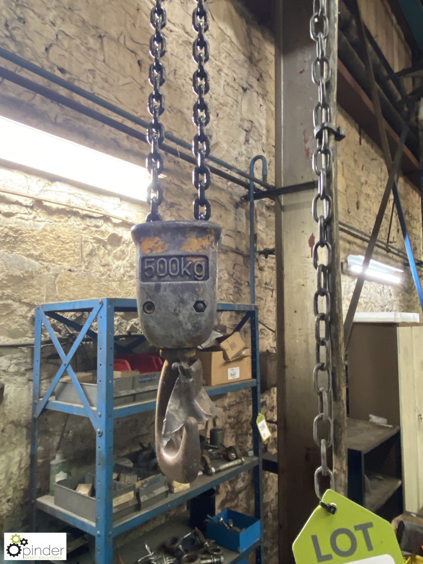 Demag Electric Chain Hoist, 500kg, 415volts, with girder runner - Image 2 of 5