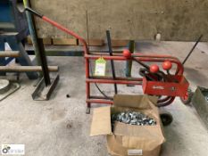 Manual Band Strapper, with cleat crimper, trolley and quantity cleats