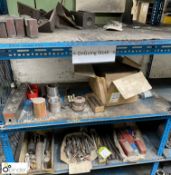 Quantity various Reamers, Twist Drills, Collars, etc, to 3 shelves