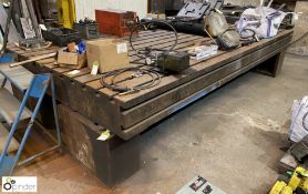 Heavy duty cast iron Slotted Table, approx 10,000kg 4280mm x 2290m