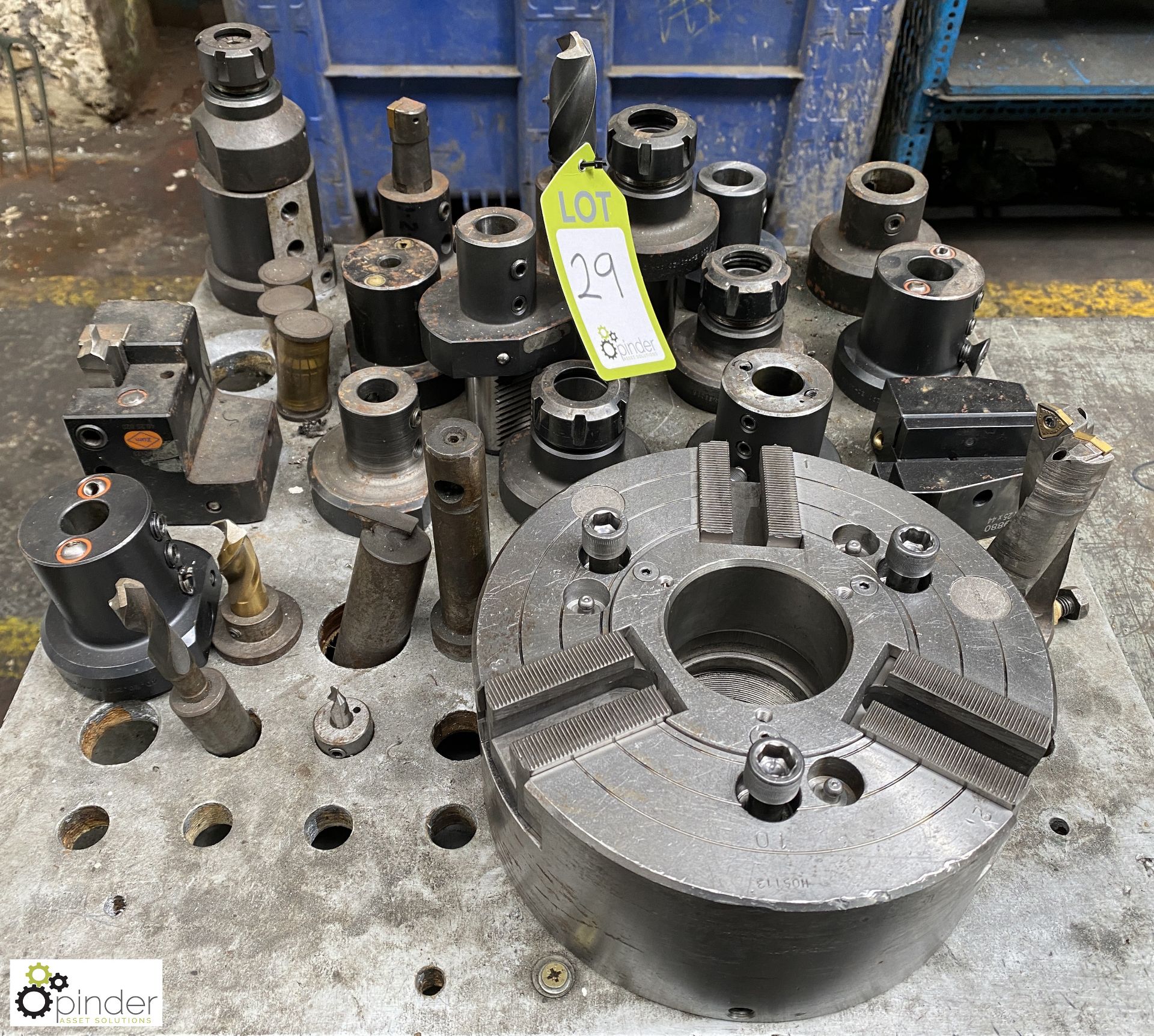 3-jaw Chuck, 200mm dia and quantity Chucks and Tool Holders