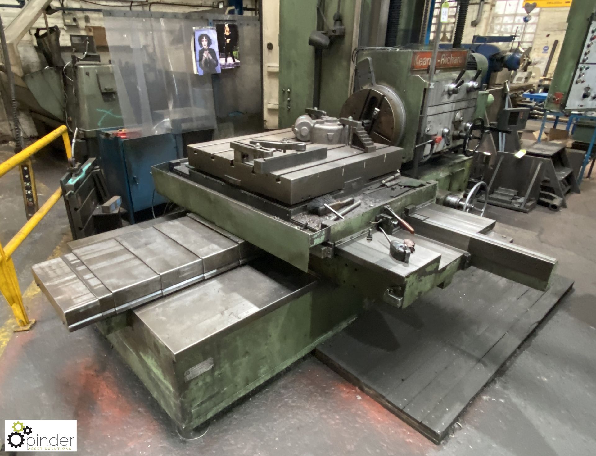 Kearns-Richards SH75 Horizontal Borer, 415volts, serial number 7170, slotted table 1000mm x - Image 12 of 18