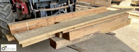 16 various lengths Hardwood and Softwood Beams, up to 2800mm long