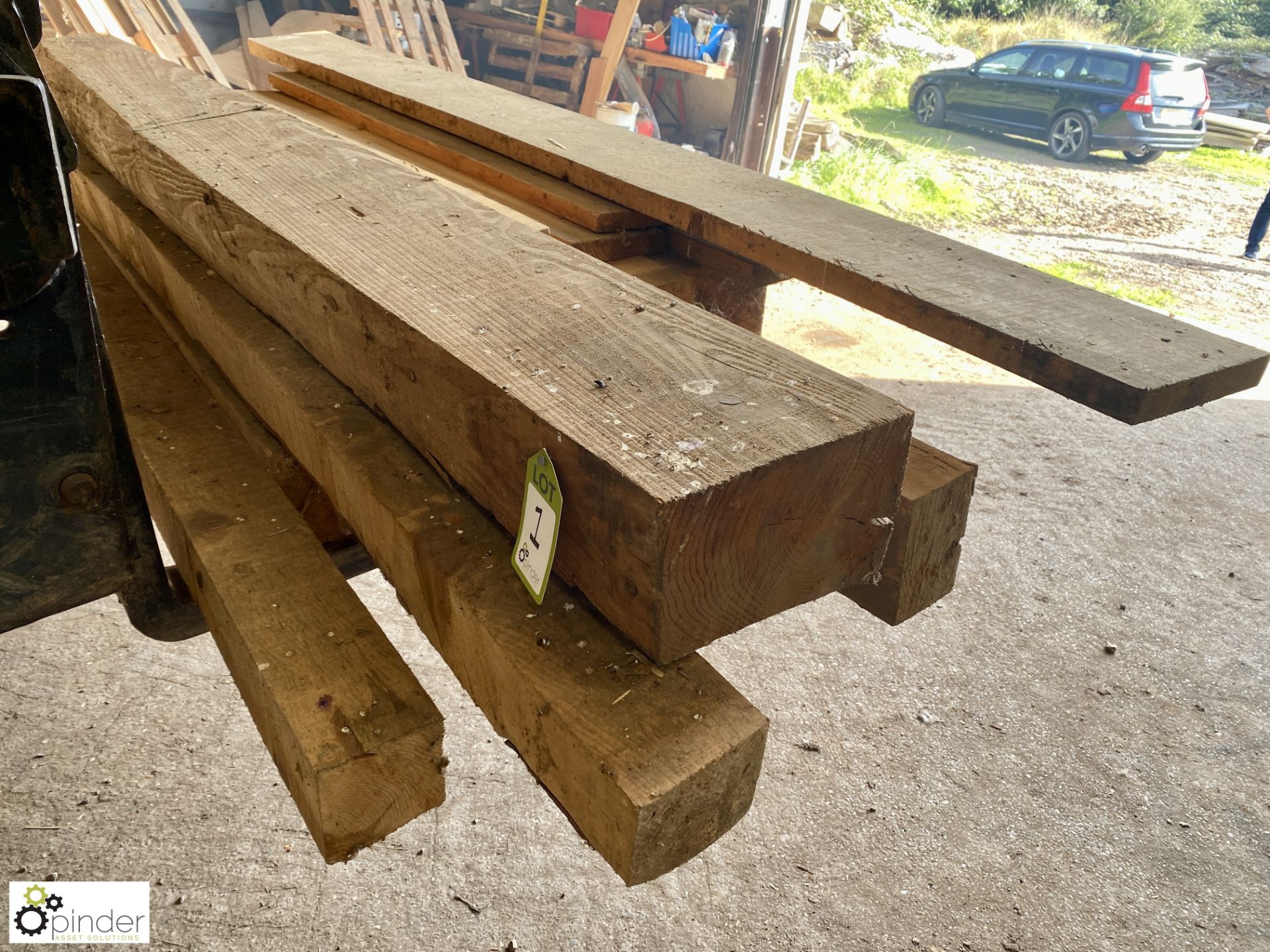 16 various lengths Hardwood and Softwood Beams, up to 2800mm long - Image 3 of 6