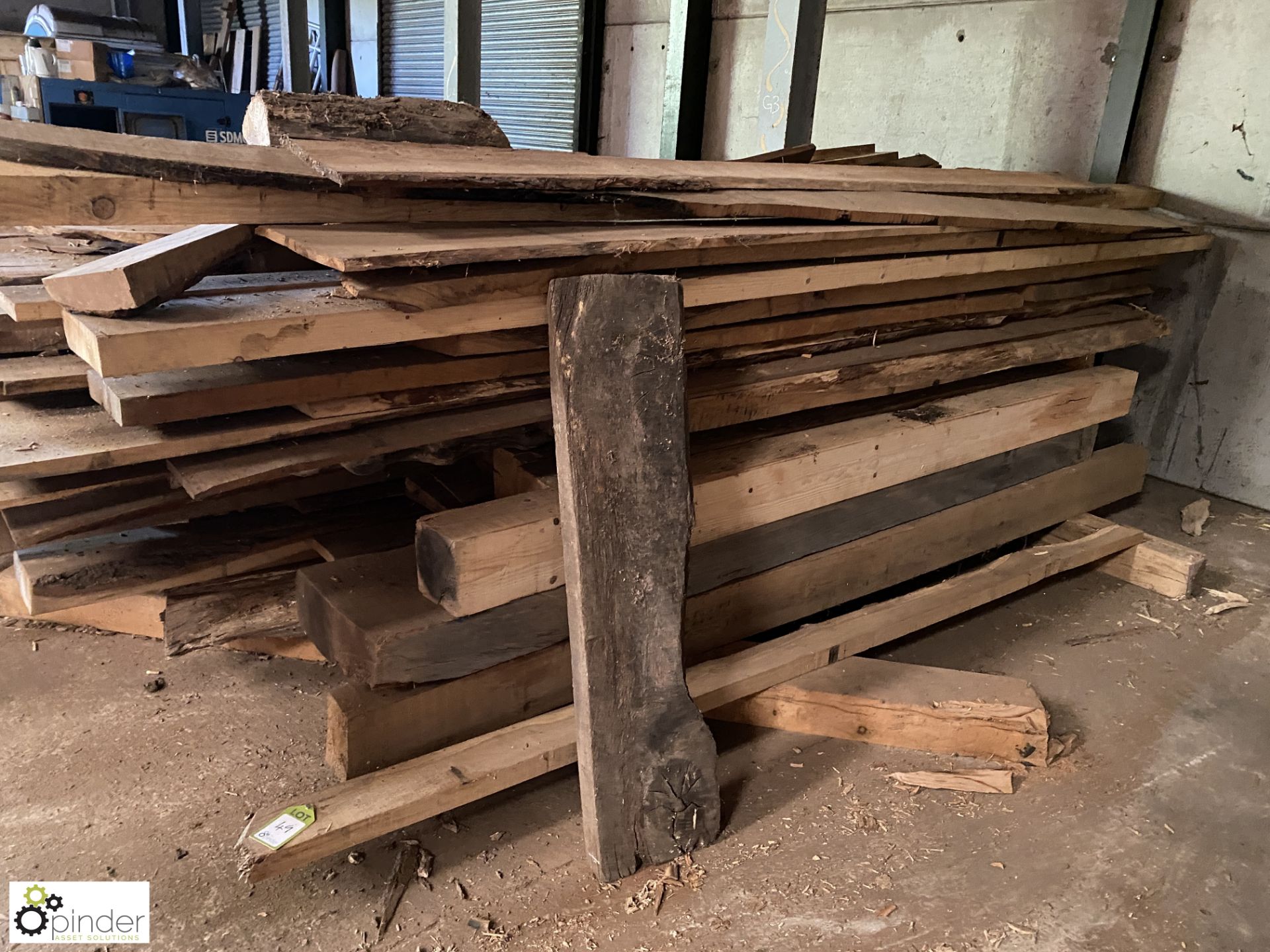 Large quantity Hardwood and Softwood Boards and Beams, up to 4500mm - Image 5 of 24