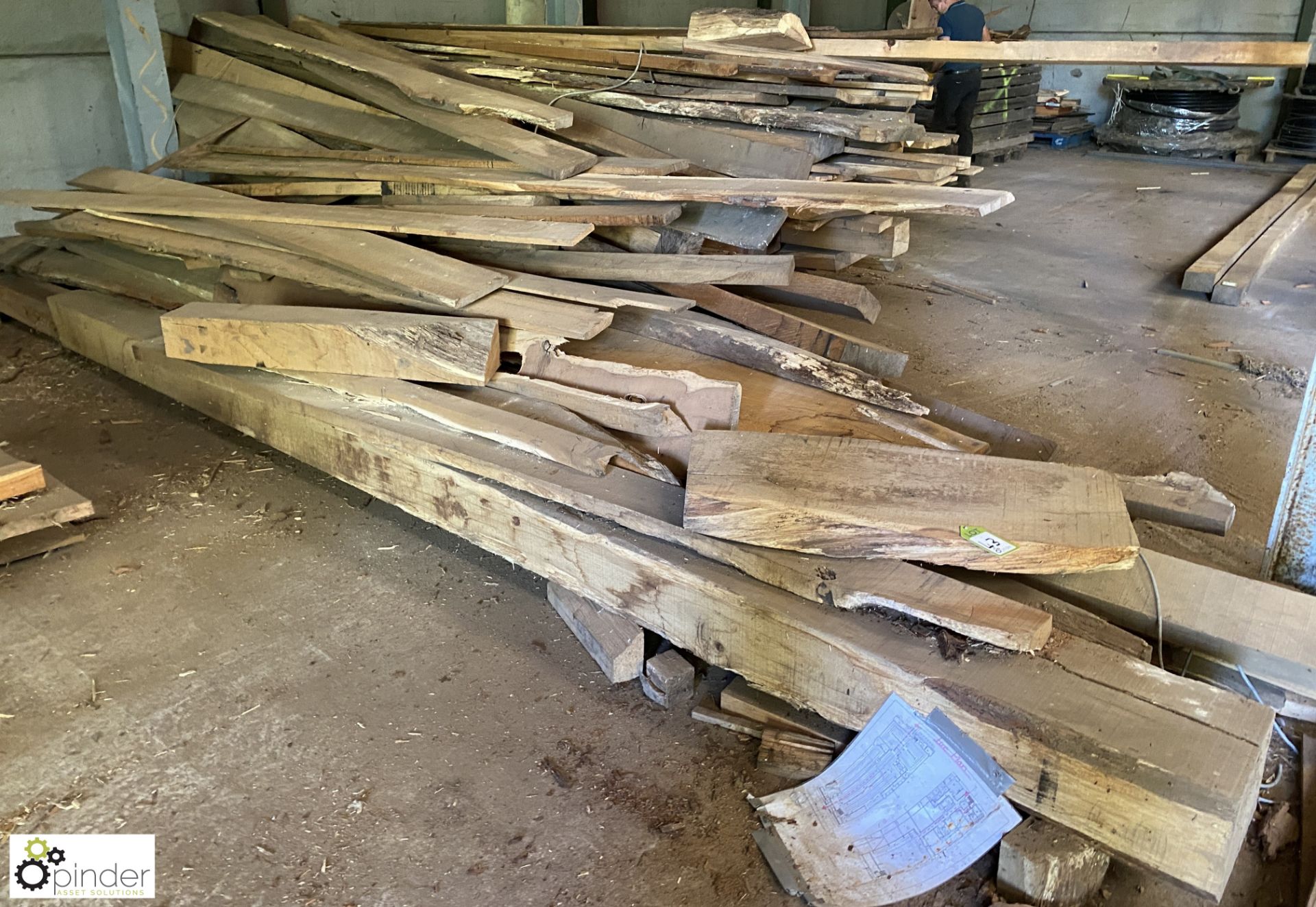 Large quantity Hardwood and Softwood Boards and Beams, up to 4500mm - Image 9 of 24
