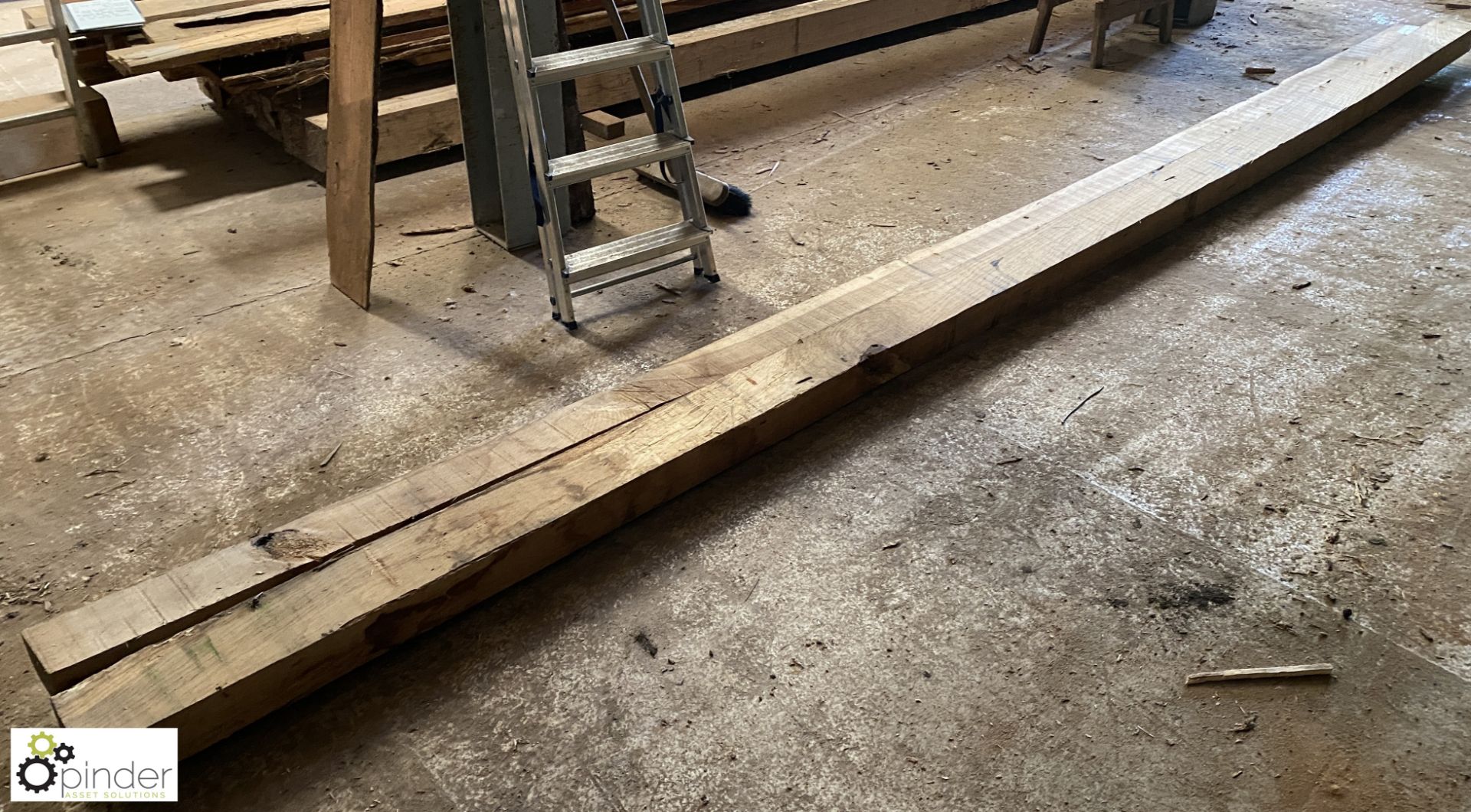 2 air dried Oak Beams, 5100mm x 130mm x 90mm - Image 5 of 6