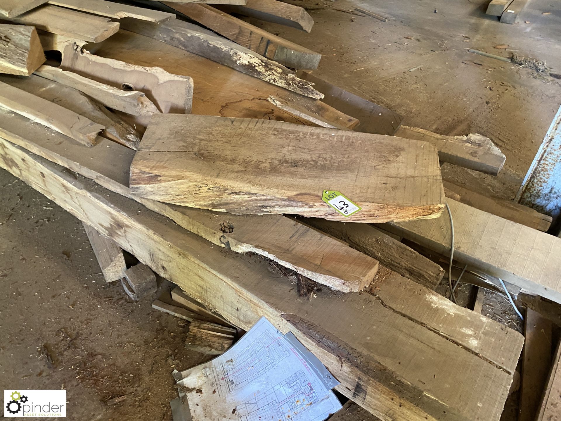 Large quantity Hardwood and Softwood Boards and Beams, up to 4500mm - Image 10 of 24