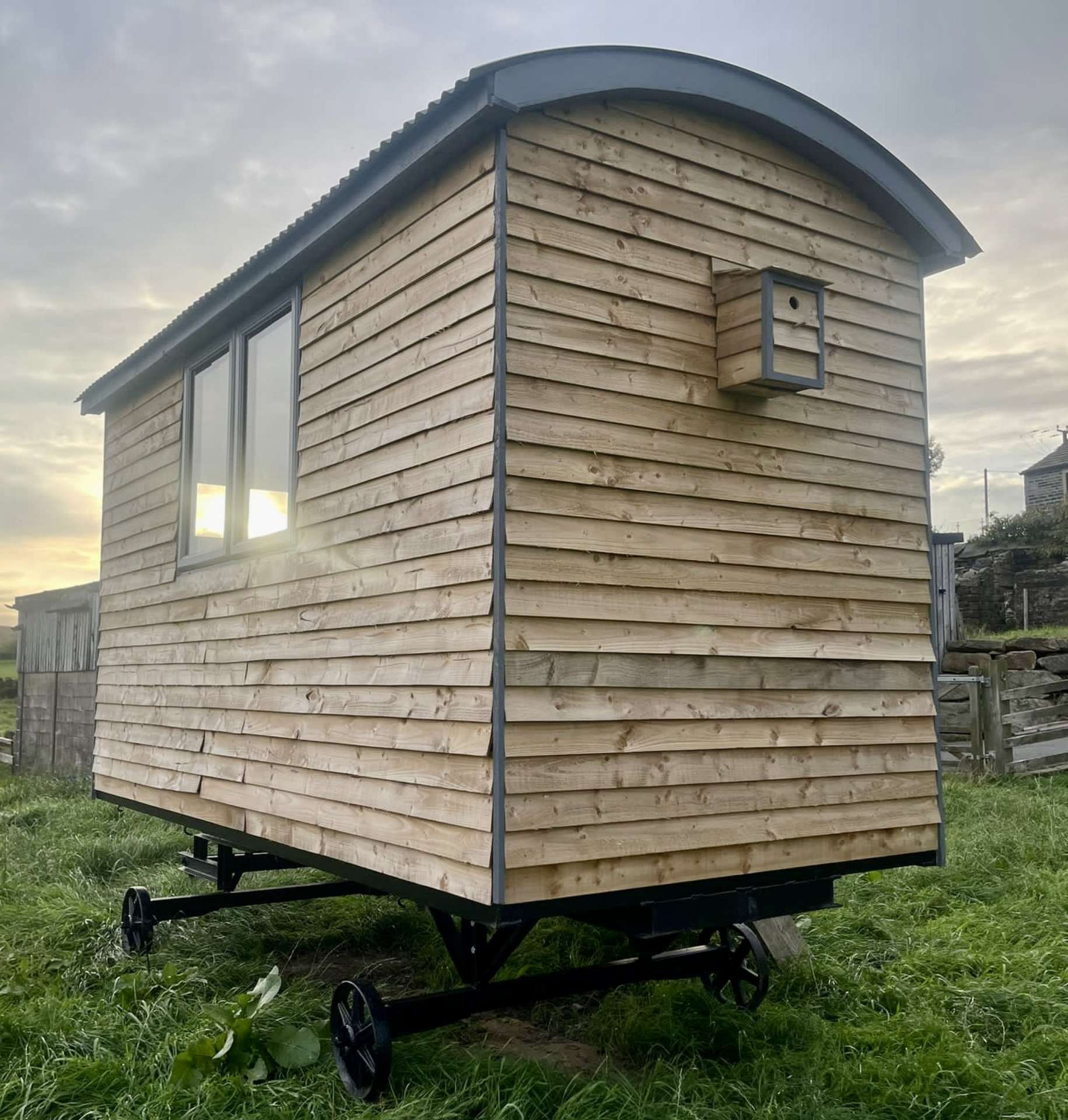 Hand crafted unique traditional Shepherds Hut, with a modern, rustic ...