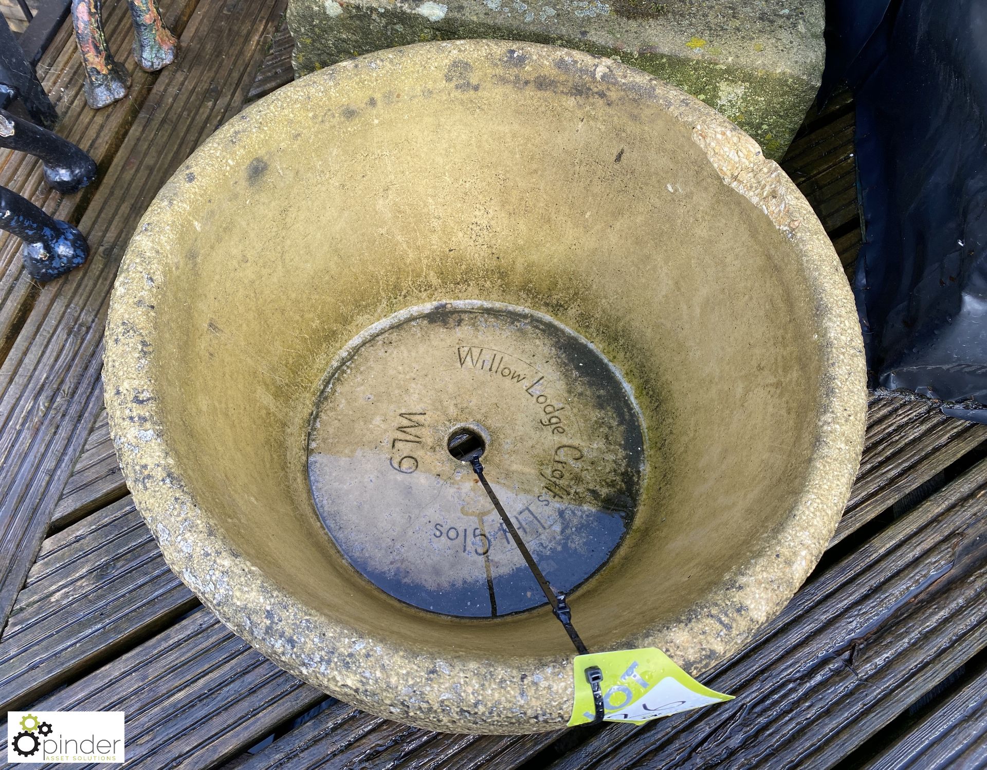 A reconstituted stone Planter with maker’s mark “W - Image 2 of 5