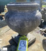 A statuary white marble Urn, circa 1900’s, approx.