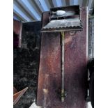 A gothic brass Lectern, with adjustable light brac