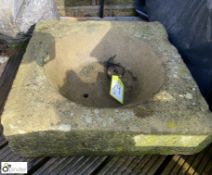 An original Victorian Yorkshire stone Drain Gully/