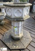 A reconstituted stone gothic Centre Piece with got