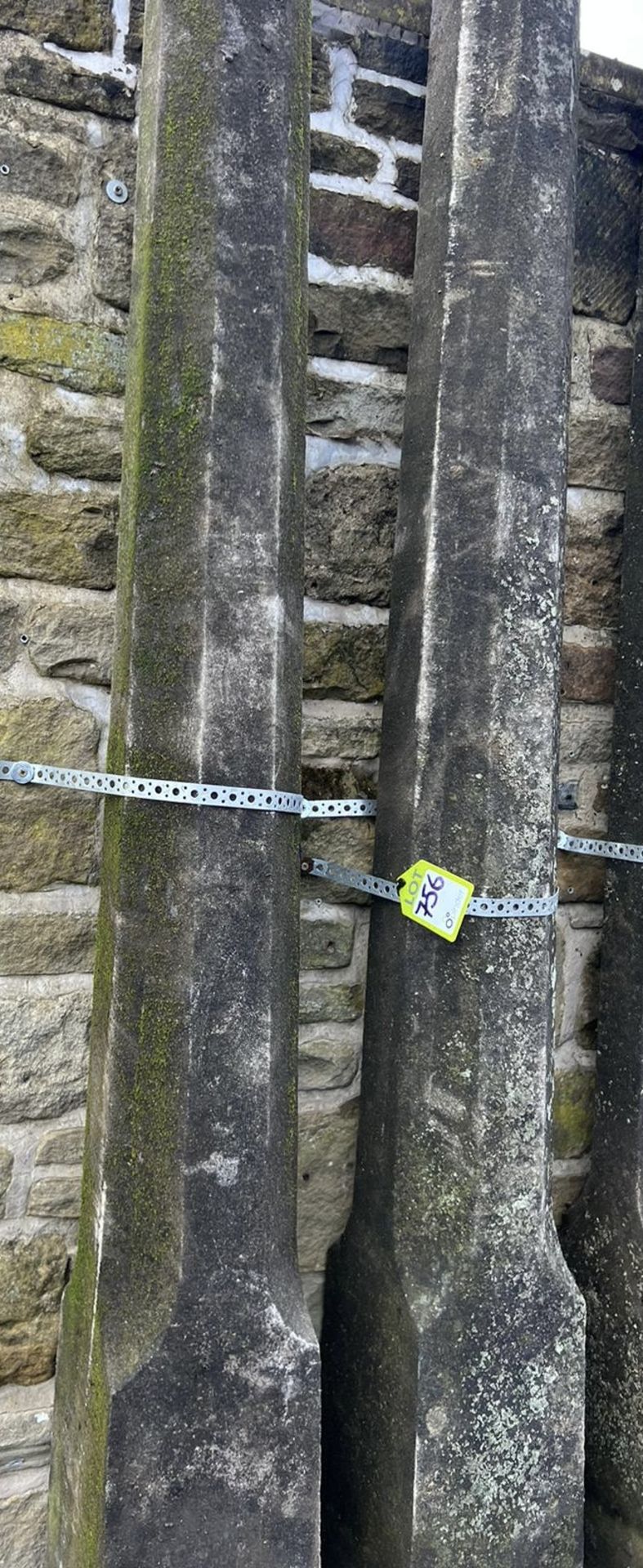 A pair reconstituted stone Obelisks, with ball fin - Image 7 of 8