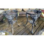 A matching pair of cast iron Conservatory / Patio