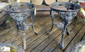 A matching pair of cast iron Conservatory / Patio