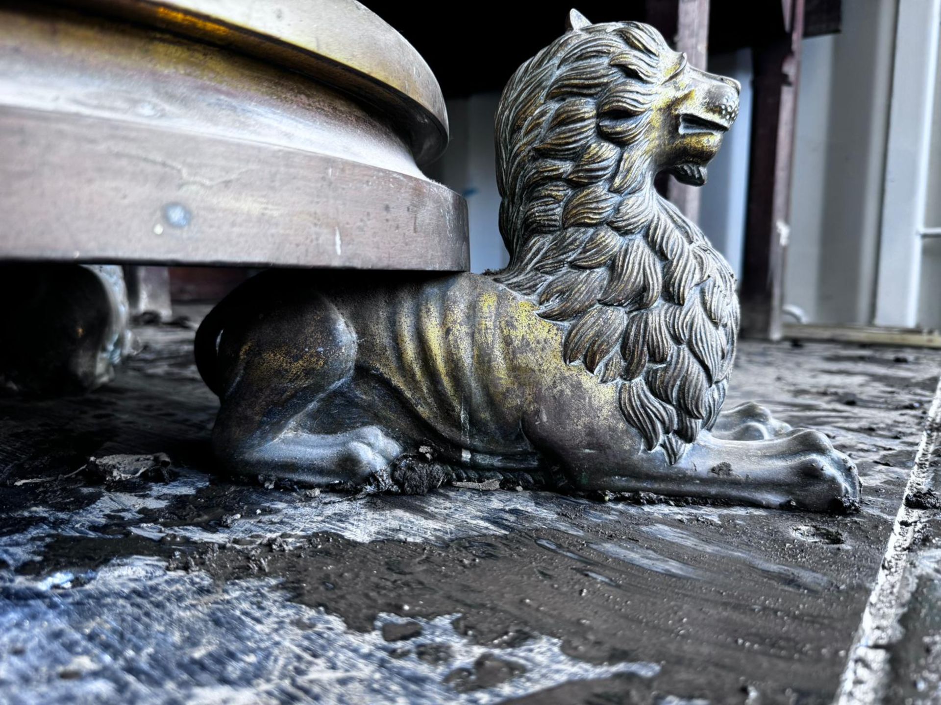 A gothic bronze Eagle Lectern with inscription "To - Image 6 of 14