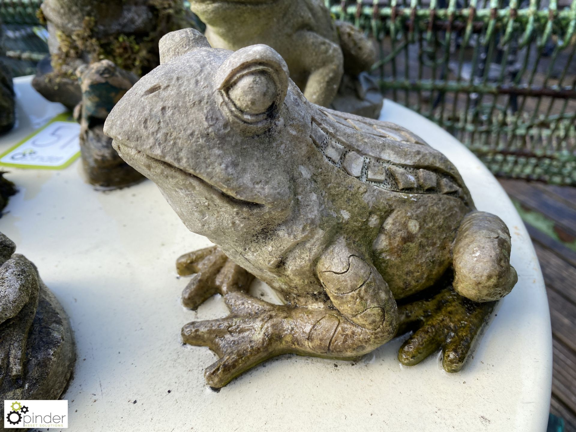 A group of 9 reconstituted stone frogs and toad St - Image 5 of 10