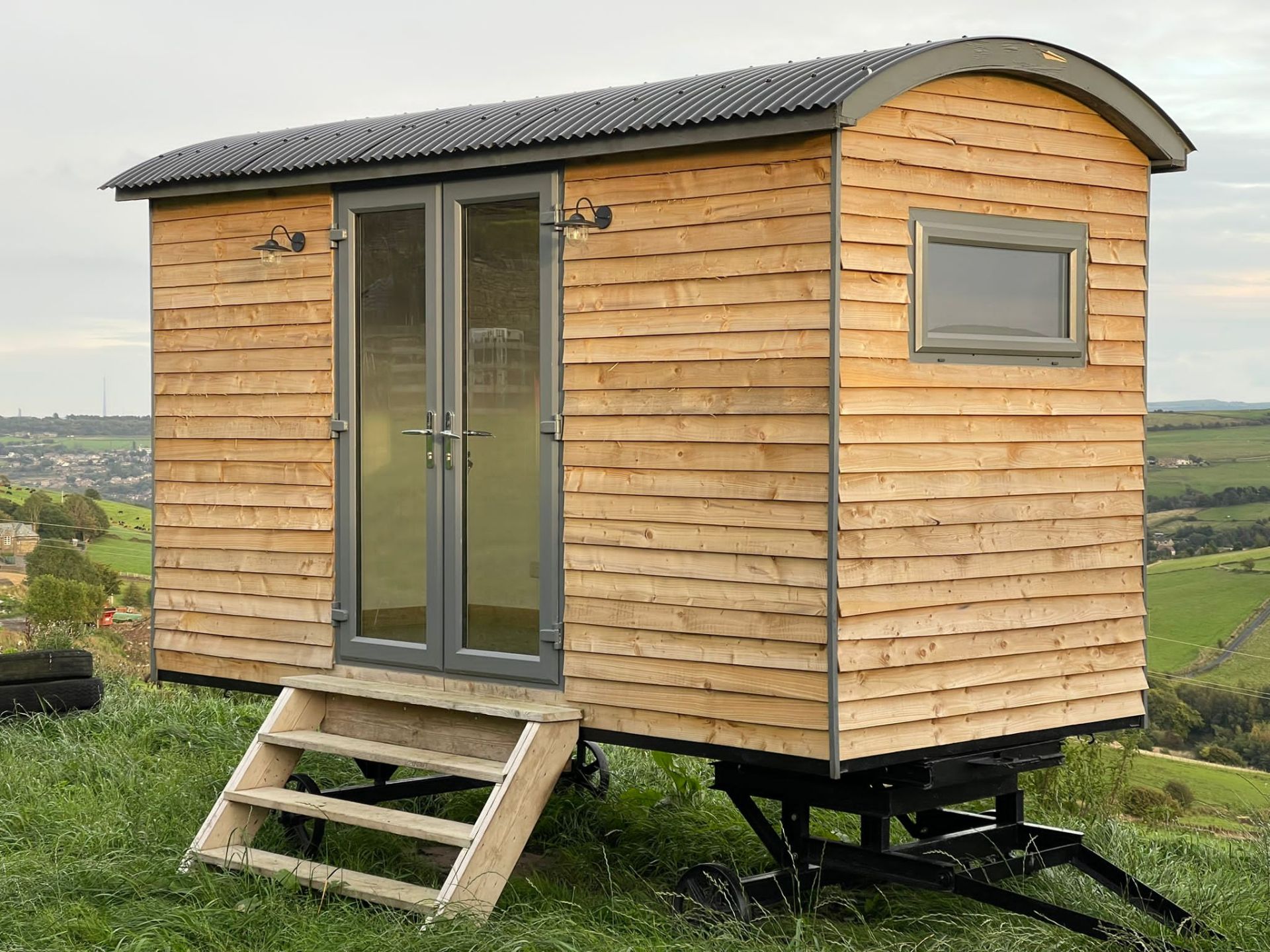 Hand crafted unique traditional Shepherds Hut, wit