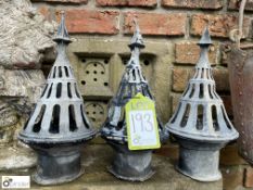 3 matching lead Victorian Stack Vents, approx. 15i