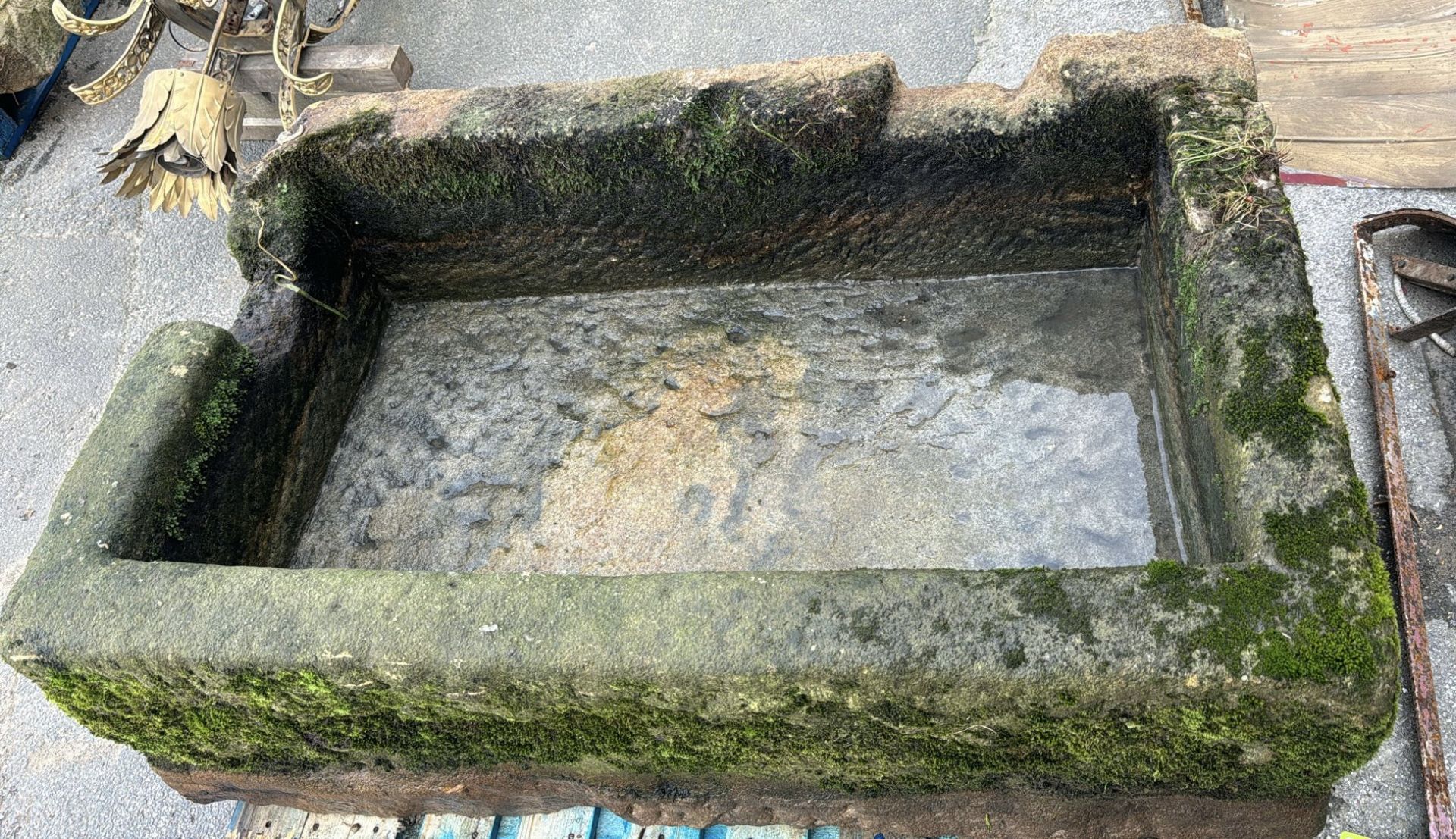 A carved Yorkshire gritstone Trough, circa 1800's, - Image 6 of 8