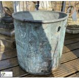 An original Victorian copper Log Bucket, with wrou