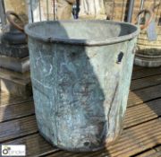 An original Victorian copper Log Bucket, with wrou