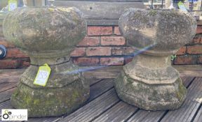 A pair of reconstituted stone octagonal Planters o