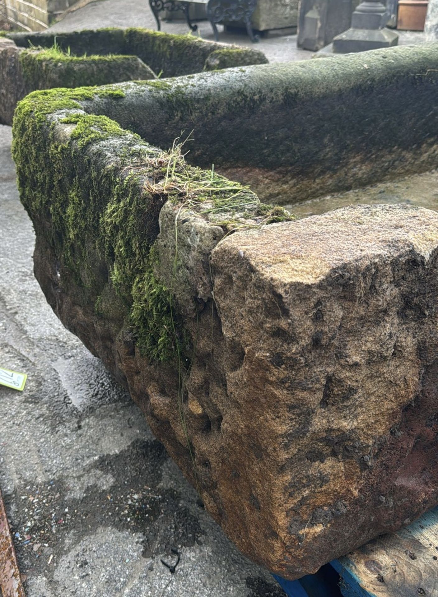 A carved Yorkshire gritstone Trough, circa 1800's, - Image 5 of 8