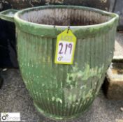 An original galvanised Peggy/Dolly Tub with flaky