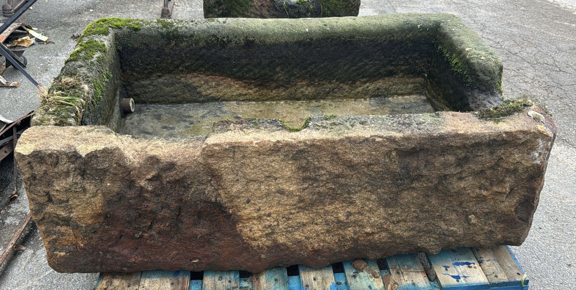 A carved Yorkshire gritstone Trough, circa 1800's, - Image 8 of 8