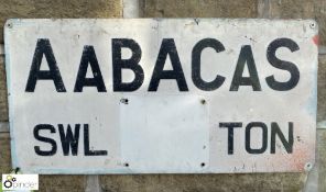 A Vintage Sign “Aabacas”, approx. 12in high x 24in