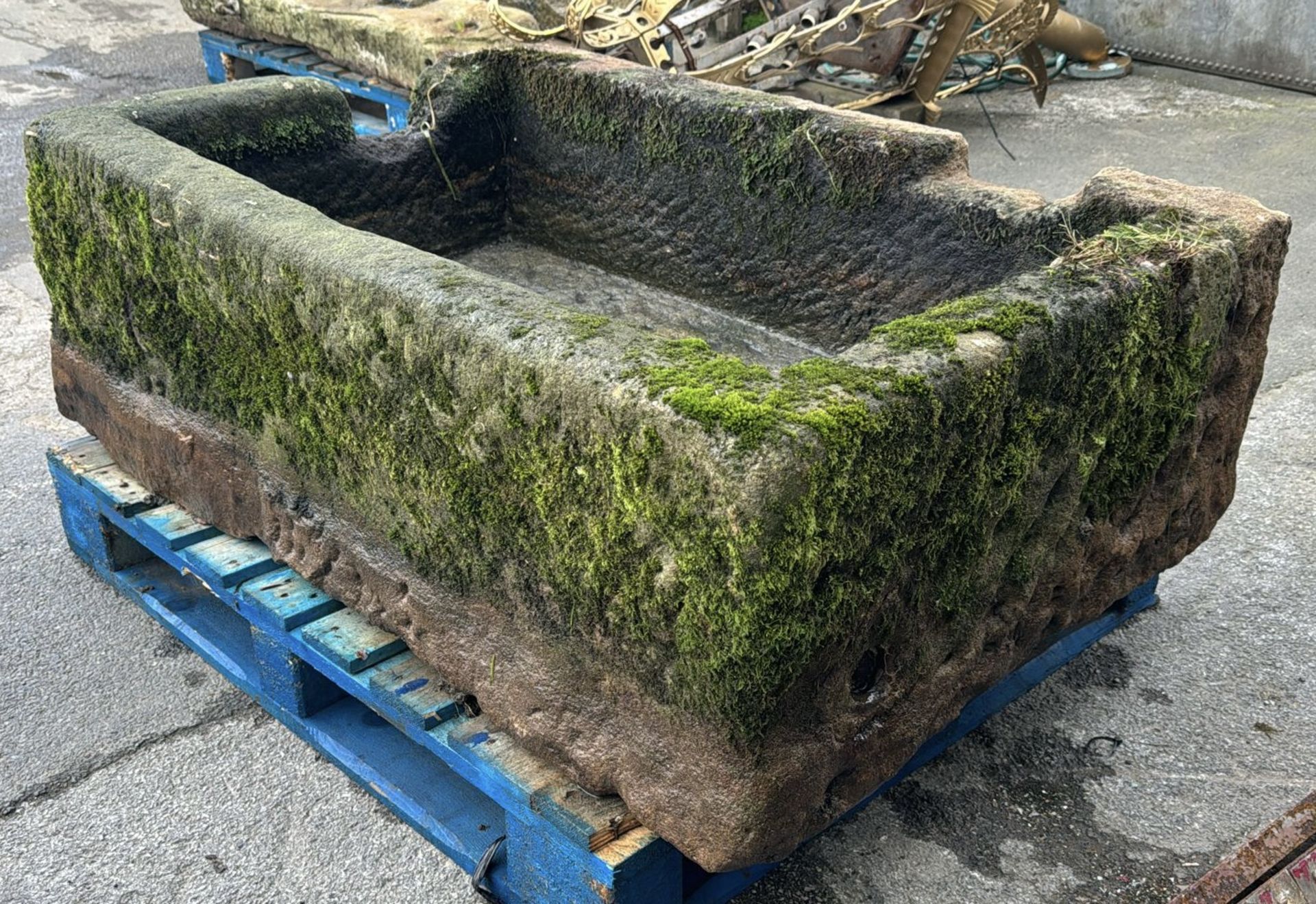 A carved Yorkshire gritstone Trough, circa 1800's, - Image 7 of 8