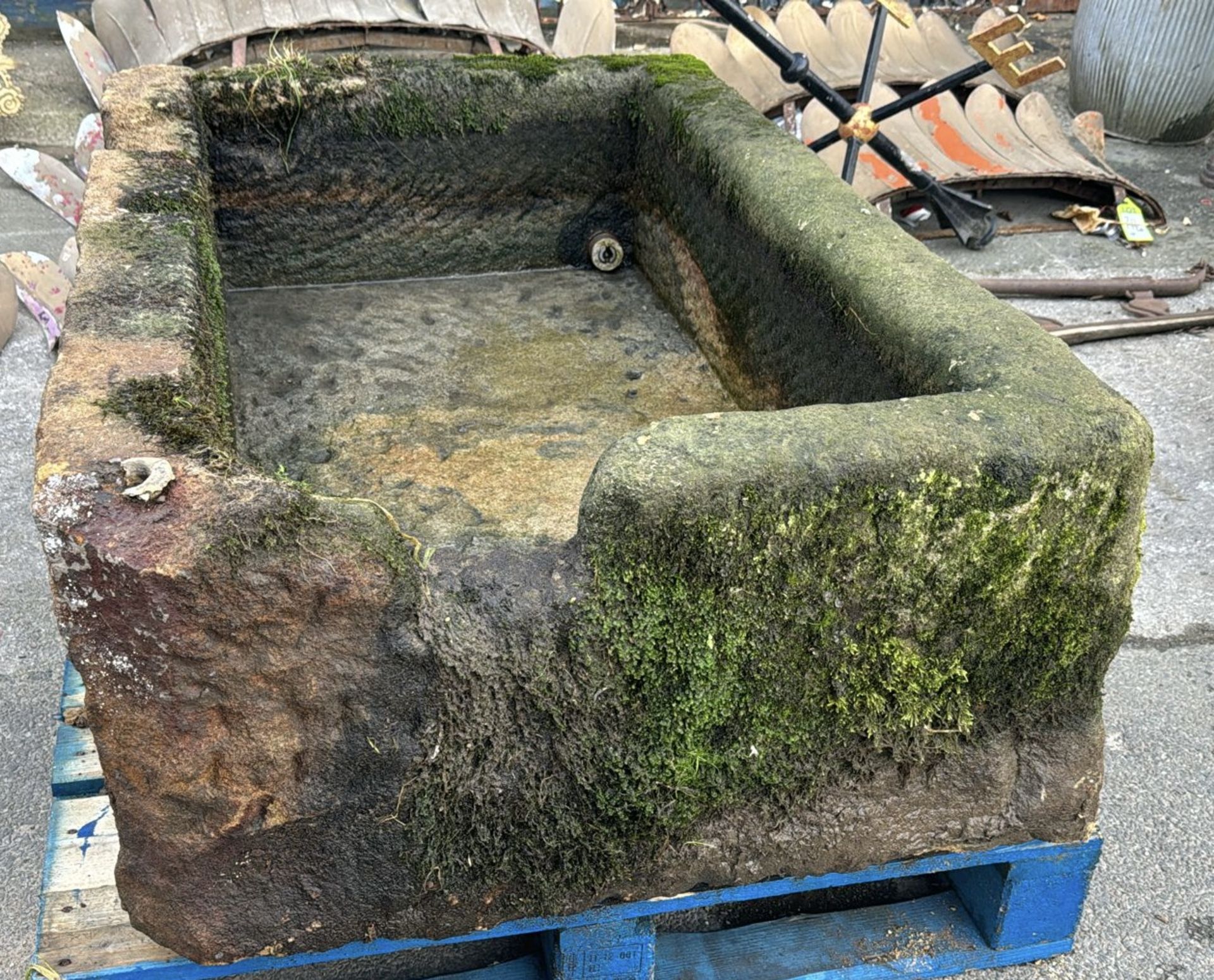 A carved Yorkshire gritstone Trough, circa 1800's, - Image 3 of 8