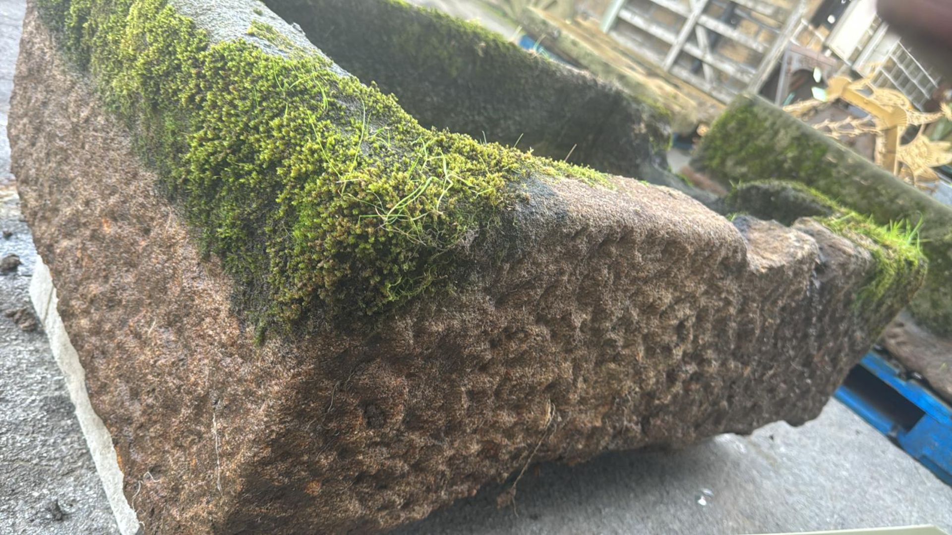 A carved Yorkshire gritstone Trough, circa 1800's, - Image 9 of 9