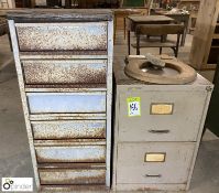 Steel 2-drawer Filing Cabinet and steel 6-drawer cabinet