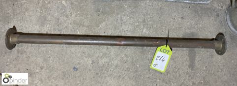 Brass tubular Hand Rail, 885mm x 35mm dia